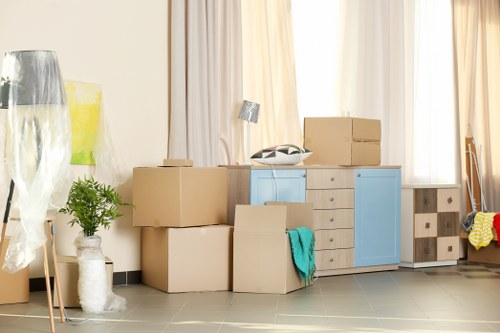 Experienced movers handling household items