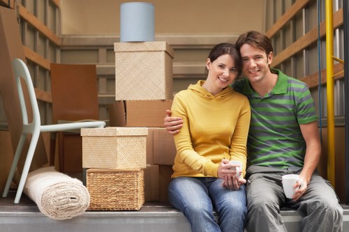 Safely transporting belongings in a moving van