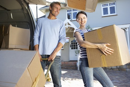 Man with van service assisting in a move